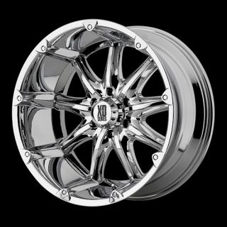 XD Badlands Chrome 18 Wheels W/ 35x12.50x18 Toyo Tires