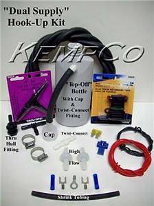 HHO Parts Dual Supply Hook Up Kit to Engine for Hydrogen Generator 