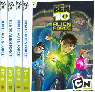 Ben 10 Alien Force, Vols. 1 4 DVD, 2009, 4 Disc Set