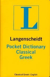 Pocket Dictionary Classical Greek   English by Langenscheidt 