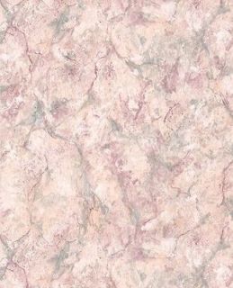 Faux Marble Stone Cream Green Rose Pink Lavender Wallpaper Wall Trends 