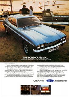 FORD MK1 CAPRI 3000 GXL RETRO A3 POSTER PRINT FROM CLASSIC 70S ADVERT