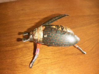 Vintage Antique tin wind up Beetle Made by Lehmann  Germany