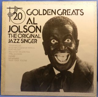 AL JOLSON THE ORIGINAL JAZZ SINGER 33 LP DISC RECORD MCTV 4, IRELAND 