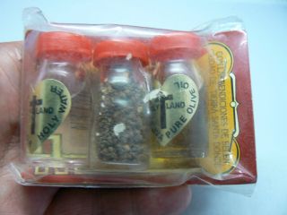 SOUVENEIR HOLY LAND PACKAGE OF OIL,WATER,& SOIL   UNOPENED