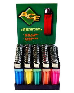 Ace Disposable cigarette lighters 50 TOTAL   Wholesale lot