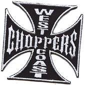 WEST COAST CHOPPERS WCC IRON CROSS EMBROIDERED IRON ON PATCH jesse 