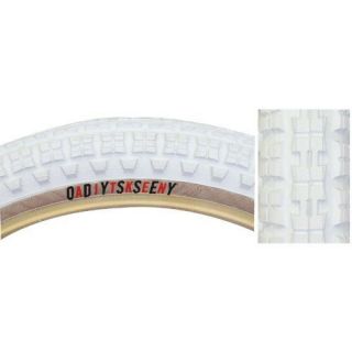 Odyssey Mike Aitken 20x2.125 Tire White w/ Tan Skinwall BMX NEW