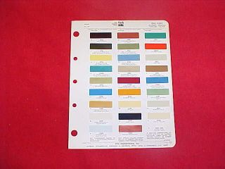 1970 FORD FAIRLANE MUSTANG CAR COLOR PAINT CHIP CHART BROCHURE 70
