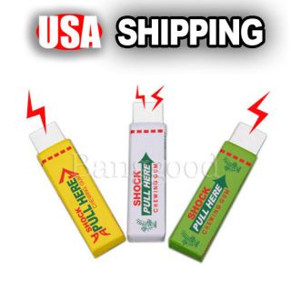 Safety Electric Fake Shock Chewing Gum For Joke Gag Prank Trick Party 