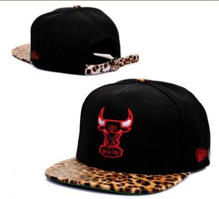 HOT NEW NWT Vintage Chicago Bulls Leopard Snapback Hip Hop Cap&Hat