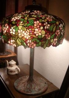 Spreading Cherry Tree Tiffany Lamp