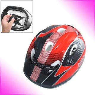 Adjustable Strap Plastic Lacunal Red Bicycle Helmet for Children