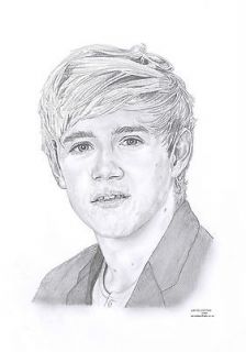   HORAN   1D   One Direction   Limited Edition pencil art drawing print