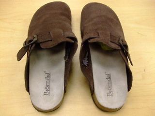   Harvard Brown Suede Womens Slip On Shoes Mules Slides Size 10B 10 B