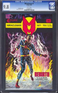 MIRACLEMAN #1, ALAN MOORE, 1985, CGC 9.8 NM/MT, WHITE PAGES, NO 