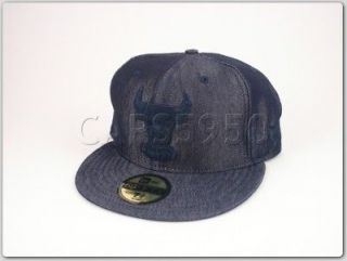 New Era Hats 5950 Chicago Bulls Caps Fitted Navy Jean