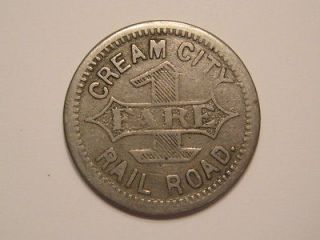 Milwaukee, WI Wisconsin Cream City Railroad token medal coin not a 