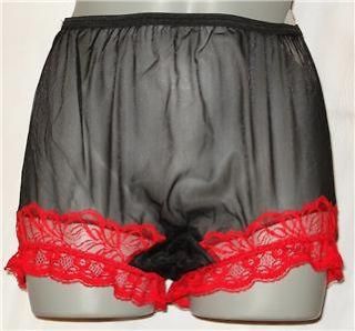 Vintage Style Silky Soft sheer Chiffon Panties.size 7