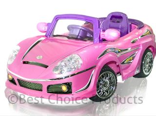 Ride On Car Power Wheel Kids W/  Remote Power Control RC Pink Big 