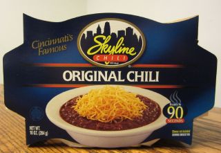   CHILI 10 OUNCE MICROWAVABLE PACKAGE OF CINCINNATI STYLE CHILI