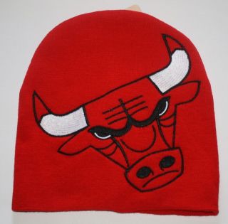 Chicago Bulls Knit Beanie Toque Skull Cap Winter Hat NEW NBA LOGO HYPE 