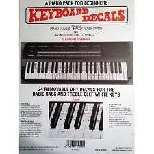 Piano Keyboard Notes Decals Stickers Kit Book Lesson Learn to Play New 