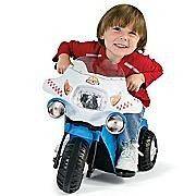 Kids Police Electric Chopper Ride on Motorcycle Power Scooter Wheels 