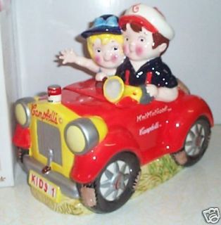CAMPBELLs SOUP KIDS GOING PLACES RED CAR COOKIE JAR