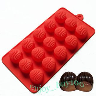 Chestnut Chocolate Candy Molds Cookie Muffin Ice Cube Silicone Mould 