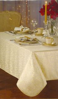 LENOX Holiday Nouveau Tablecloth Oblong 60 x 104 Christmas Linens 