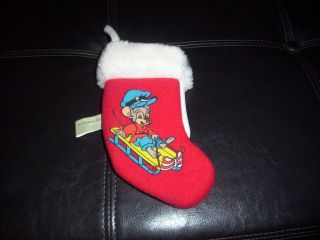 An American Tale Fievel Christmas Stocking Vintage 1986