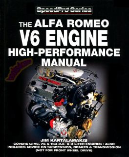 ALFA ROMEO 164 GTV6 MILANO V6 ENGINE MANUAL BOOK 75 PERFORMANCE SHOP 
