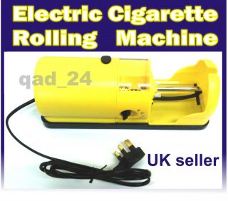 ELECTRIC CIGARETTE ROLLING MACHINE TOBACCO MAKER ROLLER UK PLUG CHEAP 