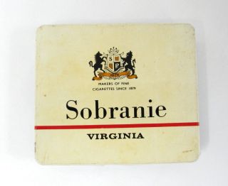 OLD SOBRANIE SPECIAL VIRGINA TIN CIGARETTE BOX