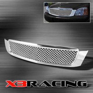 00 05 CADILLAC DEVILLE DIAMOND CHROME MESH FRONT HOOD GRILLE GRILL 01 