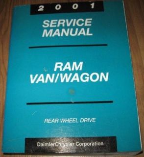 2001 01 Chrysler Corp Dodge Ram Van Wagon Rear Wheel Drive Service 