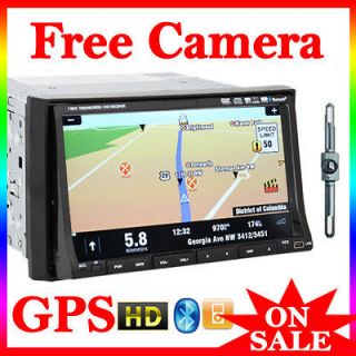 HD 2Din Car DVD Stereo FM Radio GPS Nav+BACK UP CAMERA