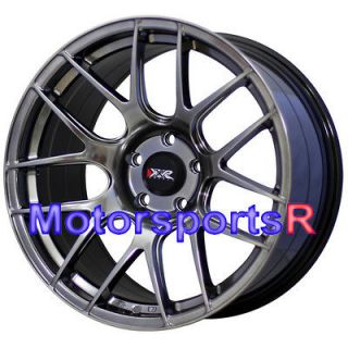  Chromium Black Wheels Rims Concave Staggered 07 Infiniti G35 Coupe S