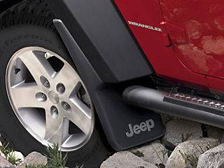 Jeep Wrangler JK 2007 2012 Mopar Splash Guards Mud Flaps OEM FRONT SET 