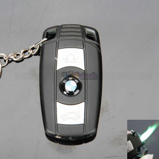 BMW Car Key with Light Windproof Refillable Butane Cigarette Lighter 