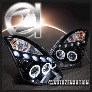 Gift Idea 03 07 Infiniti G35 2Dr Coupe [Glossy Black] Halo LED DRL 
