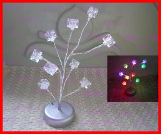 Novel color changing LED Tree with ice cube~DIY LED tree lamp