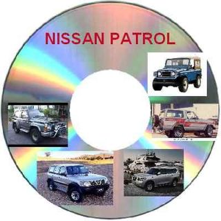 NISSAN PATROL G60 MQ GQ GR G​U QX56 WORKSHOP MANUAL CD