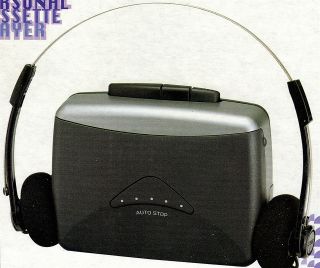 PERSONAL CASSETTE PLAYER/ SUNTONE BRAND / WITH STERIO HEADPHONE AT LOW 