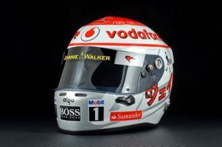 Vodafone McLaren Mercedes Mini F1 Helmet Jenson Button GP Japan 2011 