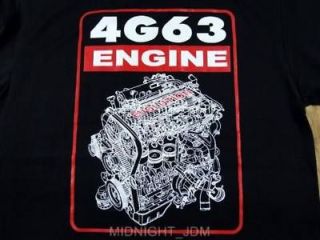 Mitsubishi 4G63 Engine EVOLUTION Ralliart T Shirt ALLsz