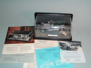 1907 ROLLS ROYCE SILVER GHOST FRANKLIN MINT 124 DIECAST WITH DISPLAY 