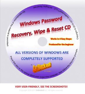 LogIn Password Recovery Finder & Reset CD ALL Windows SEE SCREENSHOTS