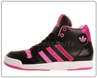 Adidas Original Midiru Court Mid W Black Pink 2011 Women Casual Shoes 